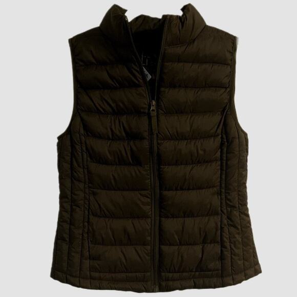 NWT Love Tree Puffer Vest Size Medium Olive Green Ultra Light Packable - Picture 1 of 6
